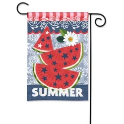 Sweetly Patriotic Garden Flag